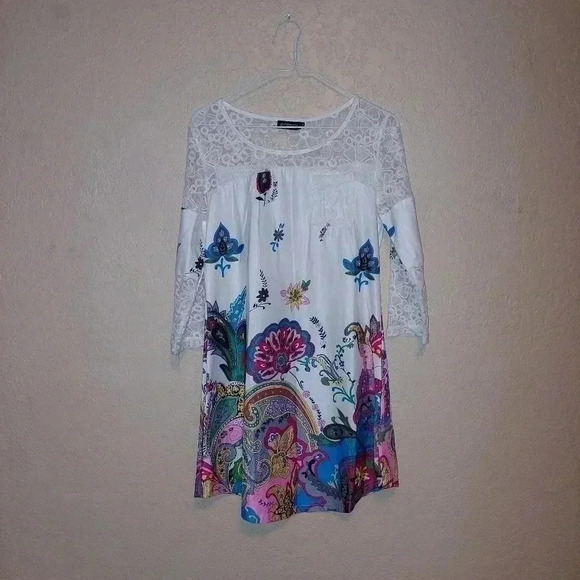 Reborn tunic printed dress Size Medium - Picture 2 of 8